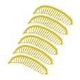 thumbnail image 3 of Cortador de frutas amarillo de 6 uds, corte rápido, fiable, duradero, versátil, cortador de plátano para cocina y hogar, 3 of 8