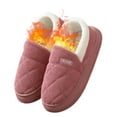 thumbnail image 3 of Women's Men's Fuzzy Memory Foam Slippers Closed Back Cordurory Bedroom House Shoes Winter Warm Indoor Ourdoor Slip on Booties, 3 of 8