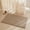 Beige-2' x 3' (Rectangular), variant on Black Long Bathroom Rug Waffle Runner Non Slip Washable Super Absorbent Quick Dry Boho Farmhouse Bath Decor 72"x24"
