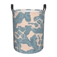 thumbnail image 1 of ZICANCN Abstract Art Lines Texture Laundry Basket Organizer , Dirty Clothes Hamper for Bathroom Kids Girls Boys Laundry Hamper Small, 1 of 8