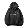 thumbnail image 2 of Graphic Hoodies for Women Fall Winter Long Sleeve Positive Message Hooded Sweatshirt with Pockets Pullover Tops, 2 of 6