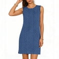 thumbnail image 2 of Gamivast Polka Dot Dress for Women Sleeveless Round Neck Loose Fit Sundresses Cute Casual Dresses Side Split Shift Tank Beach Vacation Party Outfits, 2 of 6