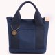 thumbnail image 5 of Bolsa tipo cubo de lona, ​​de mano femenino de gran capacidad, portátil para vacaciones de fin de semana Ndcxsfigh Para Estrenar, 5 of 7