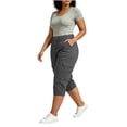 thumbnail image 6 of Hesxuno Women Cargo Pants with Pockets Plus Size Hiking Capri Pants Lightweight Quick Dry Athletic Pants 2026 Gray XXXXL, 6 of 7