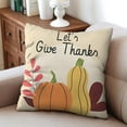 thumbnail image 5 of Grateful Fall Pumpkin Pillow Covers Set Of 4, Linen Fall Leaves Cushion Covers Linen Study Sofa Cushion Cover, 5 of 5