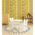 thumbnail image 3 of S4Sassy Self-Stick Decorative Boho Wallpaper, Circular Stripes Wall Paper, Plain Vinyl Waterproof Contact Paper, Yellow, 25"X240" Removable Renter Friendly Wall Covering For Bedroom, Dining Room, 3 of 9