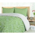 thumbnail image 5 of Ambesonne Leaves Duvet Cover Sets, Summer Leafy Branch Swirls, 2-Queen, Pale Green Lime Green, 5 of 6