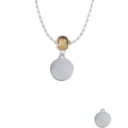 thumbnail image 2 of Delight Jewelry Stainless Steel Disc Mia Monkey Charm Necklace, 2 of 4