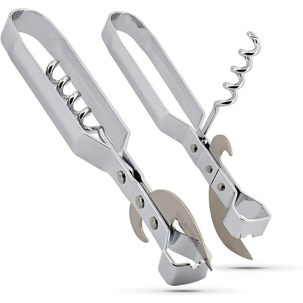 Manual Can Opener with Corkscrew and Bottle Opener Perfect for Camping
