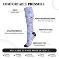 thumbnail image 3 of Bixox Watercolor Sea Shells 1 Print Compression Socks,Compression Socks Women & Men Circulation for Medical,Running,Athletic, 3 of 7