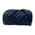 thumbnail image 1 of Hilo grueso, hilo voluminoso, tejido a mano, suave, 500 g, longitud 15 m, hilo para tejer a mano, peso del hilo Negro, 1 of 9