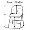 thumbnail image 3 of YCC Linens - 6 Pack Stretch Spandex Folding Chair Covers White, 3 of 5