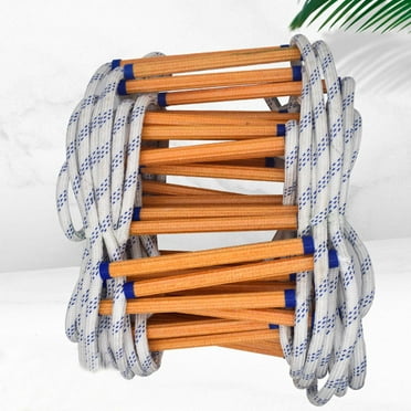 Fire Escape Ladder Rope Escape Ladder with Hook for Kids and Adults Portable and Reusable