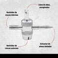 thumbnail image 3 of Herramienta para Bicicleta Bike Hand Tarraja 4 Servicios para Roscas plateado, 3 of 6