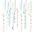 thumbnail image 5 of Dserhfy 6 Pcs Colorful Ceiling Swirl Foil Decorations Plastic Hanging Spiral Streamers for Wedding Birthday Graduation New Year Party Decoration, 5 of 8