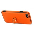 thumbnail image 5 of iPhone 7/8 Wallet Case, iPhone SE 2020/2022 Case with Ring Holder, PU Leather Kickstand Shockproof Anti-Scratch Cash Pocket Wallet Case Cover for Apple iPhone 7/8 SE 3rn 2nd Gen - Orange, 5 of 9