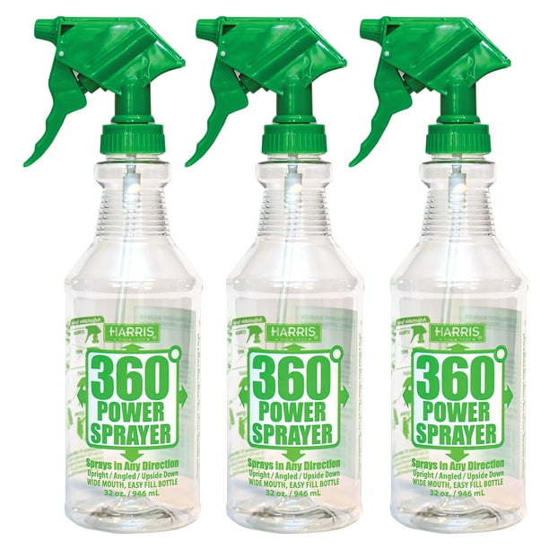 Harris 360Degree Power Upside Down Spray Bottle 3 Pack 32oz