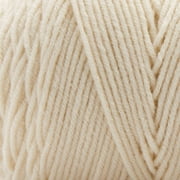 Loops & Threads Soft Classic Solid Yarn - Solid Color Yarn for Knitting, Crochet, Weaving, Arts & Crafts - Off White, Bulk 12 Pack