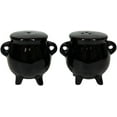 thumbnail image 4 of Ebros Halloween Witching Hour Witch Magic Black Cauldrons Salt N Pepper Shakers, 4 of 9