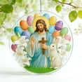 thumbnail image 5 of SLYNSHome Easter Nativity Scene Ornaments Birth of Jesus Bunny Eggs Hanging Pendant Easter Christian Gifts, 5 of 6