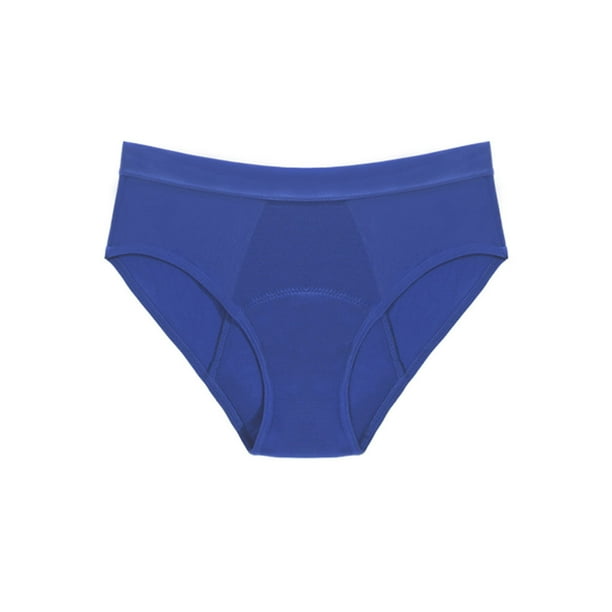 Bikinis Qarigey Ropa interior a prueba de fugas Pantalones fisiológicos transpirables Azul/L