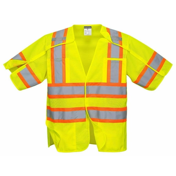 Portwest US382 Kobuk Breakaway Safety Vest Yellow, 3X-Large