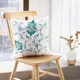 thumbnail image 5 of LALILO Throw Pillow Covers Watercolor Ornament Floral Motif Cushion Cover 18" x 18", 2 Pack, 5 of 6