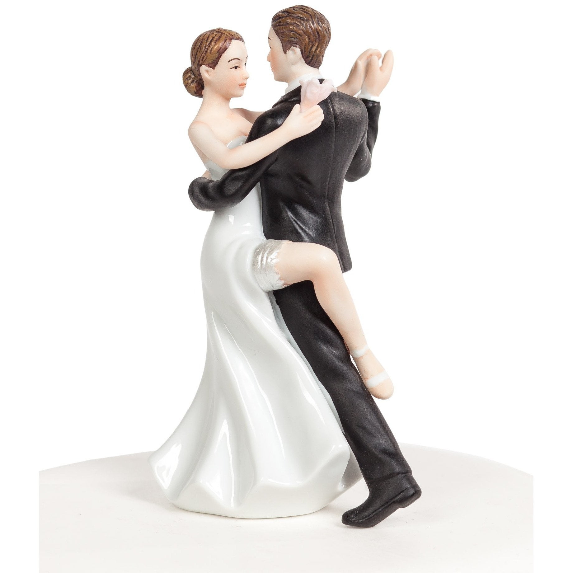 WEDDING CAKE TOPPER Dancing Bride and Groom cute novelty figurine decoration 