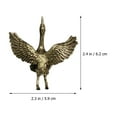 thumbnail image 2 of VERDANVERSE Estatua De Grulla De Latón Decorativa Para Oficina Y Con Estilo Retro, 2 of 8