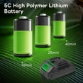 thumbnail image 5 of 500 PSI Cordless Pressure Washer for 12V Battery,Portable Handheld Power Washer , 2 Batteries, 3-in-1 Swivel Nozzle, 16.41FT Hose,for Car Yard Fence Wall Cleaning and Garden, 5 of 12