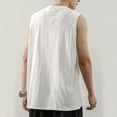 thumbnail image 7 of aidice Tank Tops for Men Crew Neck Sleeveless Undershirts Lightweight Homewear Comfy Solid Color Shirts, 7 of 7