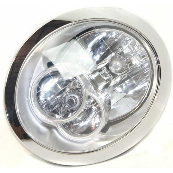 Headlight Compatible With 2005-2008 Mini Cooper Left Driver Halogen With bulb(s)