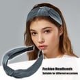 thumbnail image 2 of Diadema de Terciopelo Anudadas Unique Bargains gris 1.2 Pulgadas ancho, 2 of 7