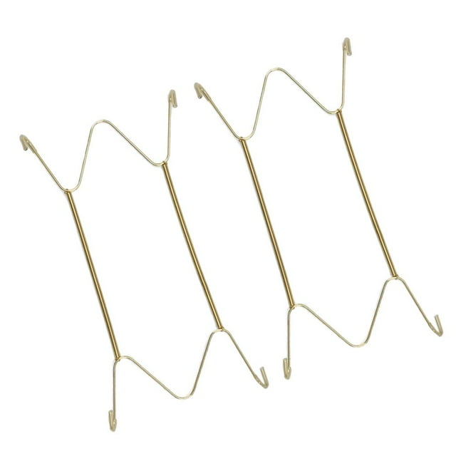 yuksok Plate Hangers Wall Mount Display Holder Golden Decorative Tray Dish Wire Hanger 6 Inch