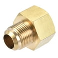 thumbnail image 1 of Adaptador de Rosca Macho SAE Flare Uxcell SAE Flare Rosca Hembra Conector de Tubo de Latón 1/2 SAE a 5/8 SAE 1, 1 of 5
