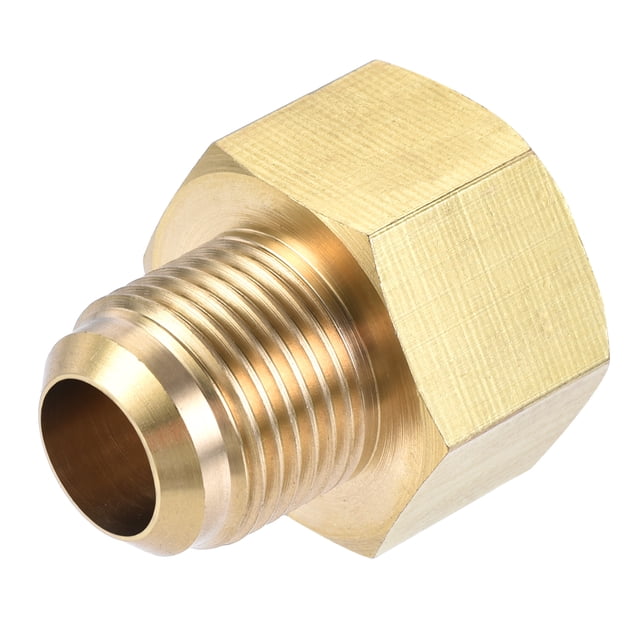 Adaptador de Rosca Macho SAE Flare Uxcell SAE Flare Rosca Hembra Conector de Tubo de Latón 1/2 SAE a 5/8 SAE 1