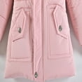 thumbnail image 5 of FAIOROI Little Girls' Insulated Winter Coat - 5T Pink, Warm Hooded with Faux Fur Trim, Waterproof Nylon, Pockets, Stretchy Kids Jacket for 5-Year-Old, 5 of 9