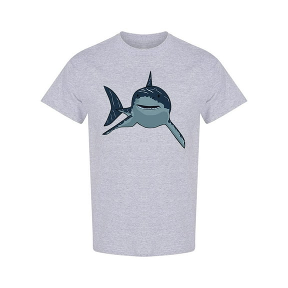 Shark On Dark Blue T-Shirt Men -Image by Shutterstock, Male XX-Large