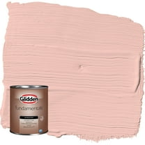 Glidden Fundamentals Peach Ash / Orange Satin Exterior Paint, 1 Quart