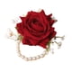 thumbnail image 1 of Rojo Corsage y Boutonniere Corsage Pulsera para Prom Decoración Boutonniere para Hombres Flores de boda Accesorios Fiesta Traje Decoración, 1 of 7