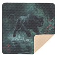 thumbnail image 6 of WOBOGO Black Panther Leaping over Water Baby Playmats Extra Large Waterproof Rollable Activity Pads for Toddlers 50×50inch, 6 of 7