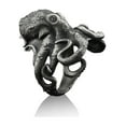 thumbnail image 4 of Octopus Handmade Sterling Silver Men Ring, Octopi Animal Biker Ring, Octopus Animal Silver Men Jewelry, Sea Animal Gothic Ring, Ring For Men, 4 of 5