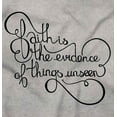 thumbnail image 2 of Faith is the Evidence Things Unseen Womens Slim Fit Graphic Tee Brisco Brands M, 2 of 5