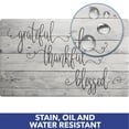 thumbnail image 4 of SoHome Cozy Living Grateful Thankful Modern Farmhouse Anti-Fatigue Kitchen Mat, Grey/Black, 20"x36", 4 of 7