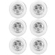 thumbnail image 3 of Iluminación de armario con bisagras hidráulicas para uso en interiores y exteriores, luces LED táctiles para gabinetes, paquete de 6, 3 of 8