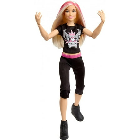 Mattel WWE Global Superstars Action Figure Natalya, Statuetta Canadese Di Wrestling, Figura Articolata Con Abiti Da Ring Autentici, Per Bambini Dai 6 Anni