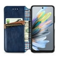 thumbnail image 2 of Allytechgroup Wallet Case for Motorola Edge (2025), Premium PU Leather Luxury Case with Kickstand & Card Slots, Magnetic Closure Inner Soft TPU Shockproof Protective Case for Women Men, Blue, 2 of 4
