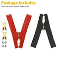 thumbnail image 6 of 2pcs Automotive For Alligator Battery Clamps 500 Amp Heavy Duty Charger Clips Tool, 6 of 9