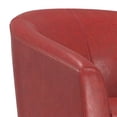 thumbnail image 2 of Simpli Home Austin 30 inch Wide Contemporary Tub Chair in Red Vegan Faux Leather, 2 of 10