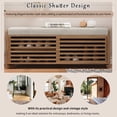 thumbnail image 3 of Aukfa Shoe Storage Bench with Cushion, Entryway Bench, 2 Tier Shoe Rack Organizer for Entryway Living Room Bedroom, Oak, 3 of 8